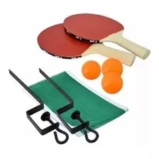 Jogo De Ping Pong Com 2 Raquetes 3 Bolas Rede Suporte