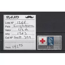 Lote1268 Inglaterra 1/3 Shilling Año 1963 Scott# 399