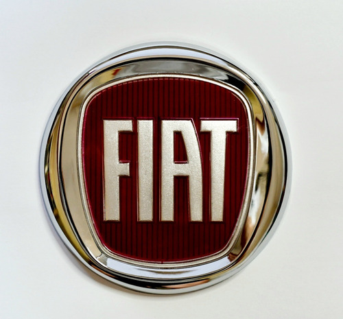 Logo Fiat Emblema 12cm Ancho Rojo Insignia Logotipo Adhesivo Foto 3