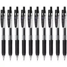 10 Lapiceras Zebra Sarasa Tinta Negra Gel Retraible 1.0mm