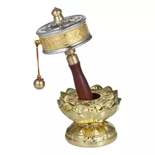 Roda De Oração Instrumento Tibetano Orando Oração Com Cobre