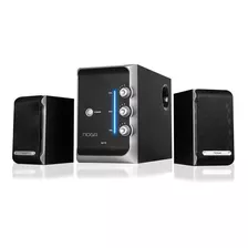 Parlantes Multimedia Noganet 2.1 Madera + Potencia Pc Tv