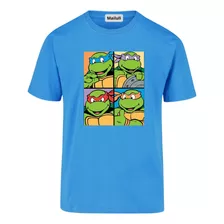Remera Camiseta Personalizada Niños Tortugas Ninjas 01