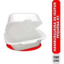 Hamburgueira De Isopor Copoplast H01 - Pequena C/100 Uni