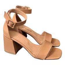 Sandalias Afrika Kansas Taco Livianas Mujer Tendencia Cuero 