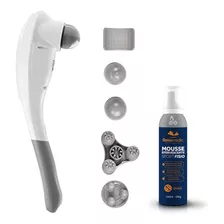 Massageador Eletrico Sem Fio Spray Dor Arnica Relaxmedic Cor Branco 110v/220v