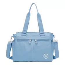 Bolso Crossbody Y Hombro Azul Impermeable Amplia Cómoda