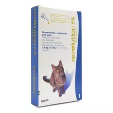 Pipeta Para Gatos Revolution 6% 0,75 Ml 2,6 A 7 Kg