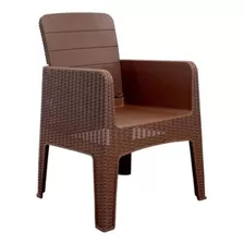 Sillon Quality Plastic Milo Simil Ratan Center Hogar