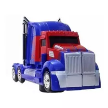 Caminhão Transformers Optimus Prime Pilha Vira Robô Som Luz