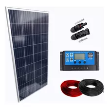 Kit Painel Placa Controlador Solar Fotovoltaica 150w Watts