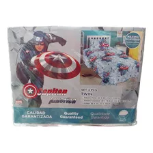 Sabana Infantil Capitán América 100% Algodón