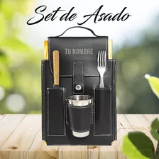 Set De Asado Grabado Gratis Regalo Cumpleaños Aniversario 