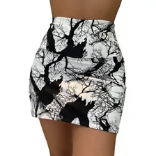 Short Pollera Corto Lycra Estampado Deportivo Talles 1 Al 6