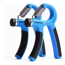 Kit 2 Hand Grip Flexor Force Antebraço Punho Fisioterapia Cor Azul
