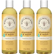 Champú De Burt's Bees Botellas De 12 Onzas, Paquete De 3