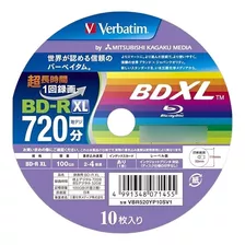 3 Mídias Blu-ray Bd R Xl 100gb Verbatim Original