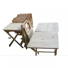 Mesa Plegable De Madera Maciza. Camping. Pizzería , Bar.. 