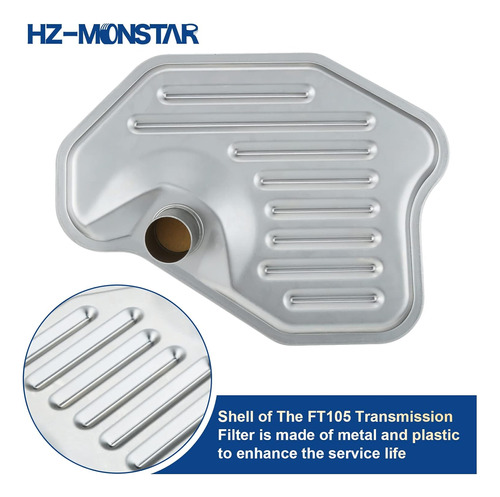 Hz-monstar Kit De Filtro Y Junta De Transmisin Ft105 Tf302  Foto 4