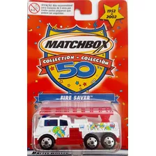 Fire Saver Matchbox Caminhão De Bombeiros Edição 50 Anos Mbx