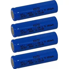 4x Pçs Bateria Li-ion 14500 - Rontek - 850mah - Produto Top!