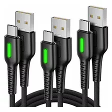 3 Cables Trenzados Usb-a A Usb-c 3.1 50cm/1mt/3mt Iniu -jbq5