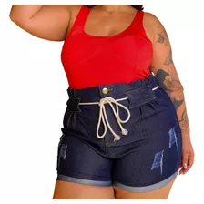 Short Jeans Plus Size Com Lycra Hot Pants 44/58 Moda