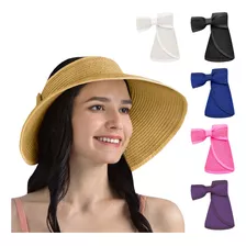 Gorras Mujer Sombrero Para Sol Playa Visera Ancho Borde Moda