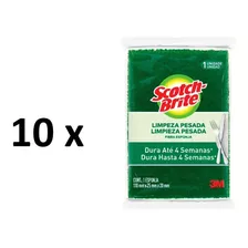 Pacote Com 10 Esponja Multiuso Scotch Brite 3m - Lava Louças