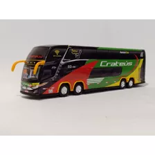 Miniatura Ônibus Cratéus New G7 Dd 4 Eixos 30 Centímetros.