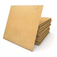 Kit 2 Placas Chapa Mdf Cru 6 Mm 30x30 Cm Quadro Artesanato