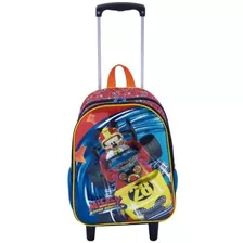 Mochila Infantil Mickey Sobre Rodas 19x Rodinhas M Sestini 3d