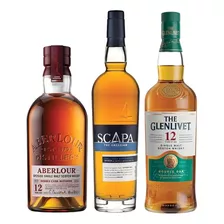 Combo Aberlour + Scapa Skiren + The Glenlivet 12 Años