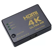 Adaptador Switch 3 Portas 4k Ultra Hd 3x1 3 Saidas Hdmi Hd