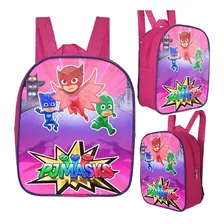 Lancheira Termica Escolar Pjmasks Pink Premium