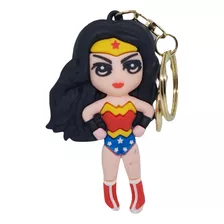 Llavero Mujer Maravilla Goma Figura Wonder Woman