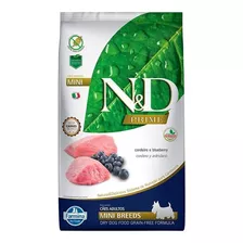 Ração N&d Prime Mini Adulto Cordeiro E Blueberry 2,5 Kg