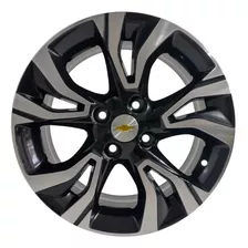 Roda Liga Leve 4x100 Aro 14 Chevrolet Onix + Bicos / Jogo Cor Preto Diamante S35