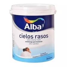 Latex Para Cielorraso Alba 20lts. Pintura Antihongo. Premium