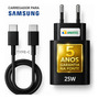 Carregador Super Rápido 25w Para Samsung Galaxy S24 S23 S22 S21 S20 Fe Ultra Motorola M22 M31 M32 M62 M63 M64 G15 Xiaomi Redmi Note 12 13 14 15 LG - Super Fast Cabo Blindado Tipo Usb C -dtimp Preto