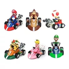 Carrinho Miniatura Mario Kart Yoshi Pull Speed Com Fricção