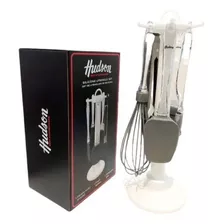 Set De Utensilios Hudson De Silicona X5 Unidades Color Negro