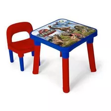 Mesa E Cadeira Dinossauros | 3+ Anos | Desmontável | Ml5075