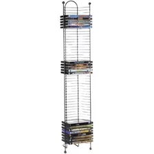 Repisa Porta Cd Librero Rack Acero Sala Organizador Moderno4