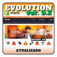 Tema Shopify Evolution + Atualizações Brinde Cartpanda Yampi
