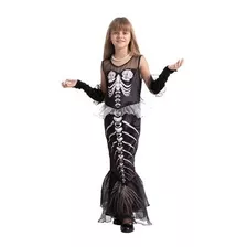 Spooktacular Creations - Disfraz De Esqueleto De Sirena Para