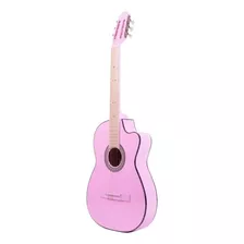 Guitarra Clásica La Purepecha Gcv Para Diestros Rosa Barniz Brillante