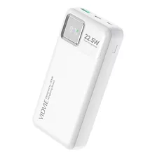 Power Bank Carga Super Rápida 4.0 Pb768 Portátil 20000mah Color Blanco