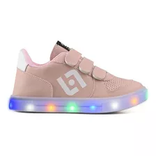 Tenis Infantil De Led Casual Escolar Meninas Luzinha Light