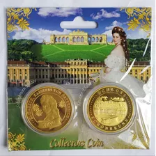 Medalhas Austria Imperatriz Sissi Palacio Schönbrunn Coleção